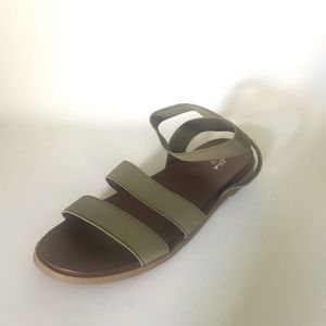 Women’s Double Banded Olive/Paisley Sandal